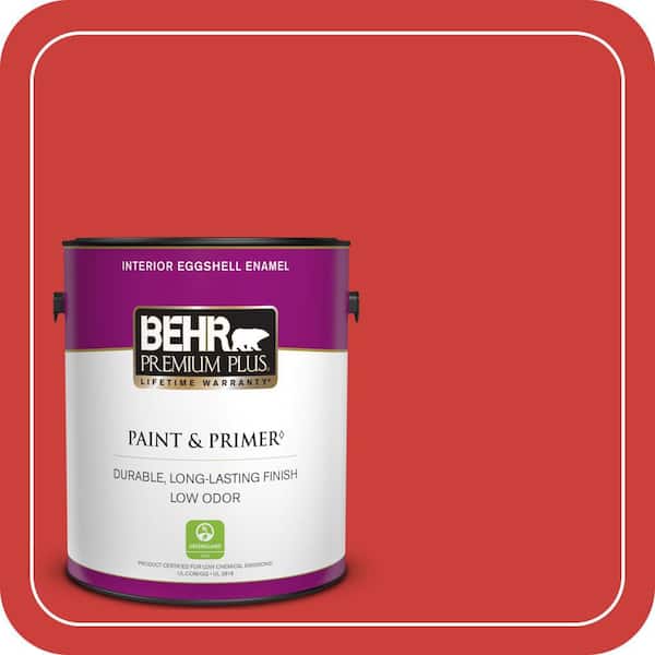 BEHR PREMIUM PLUS 1 gal. #S-G-180 Grenadine Eggshell Enamel Low Odor Interior Paint & Primer