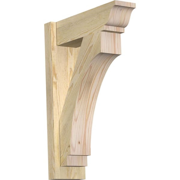 Ekena Millwork 6 in. x 26 in. x 18 in. Douglas Fir Imperial Traditional Rough Sawn Outlooker