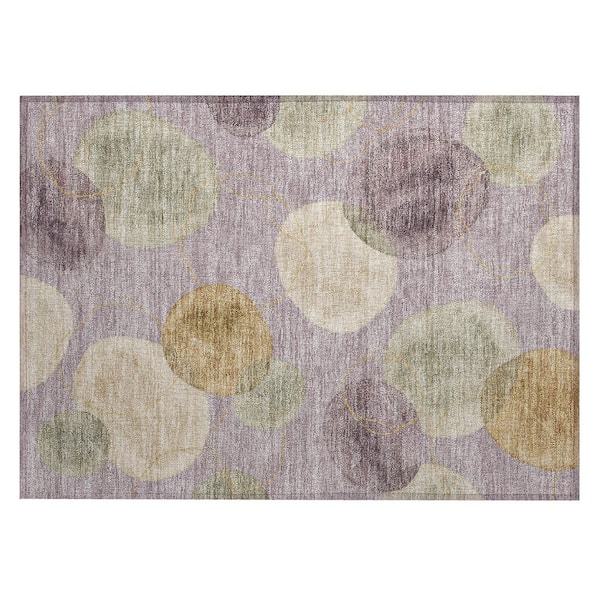 Chantille Machine Washable Indoor/Outdoor Abstract ACN3085 Lavender 3 ft. x 4 ft. Area Rug