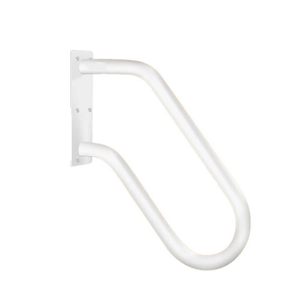 18.5 in. U-Shaped Outdoor Handrail Polished White 304 Stainless Steel Grab Bar for 1-3 Steps Wall Mounted Stair Railing price history on PriceWatchPro