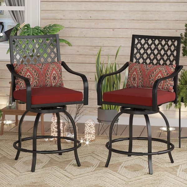 Rod iron best sale bar stools outdoor