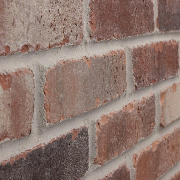 Old Mill Brick - 28 in. x 10.5 in. x 0.5 in. Brick Webb Bridgewater Thin Brick Sheets (Box of 5-Sheets)