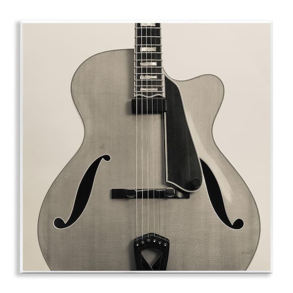 Stupell Industries Simple Chic Guitar by Deborah Revell Unframed Music Graphic Art Print 12 in. x 12 in.
