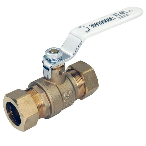 3/4 in. Compression x 3/4 in. Compression Brass Full Port Ball Valve