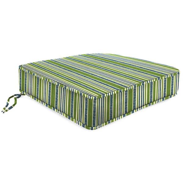 Jordan Manufacturing 22.5 in. L x 22.5 in. W x 5 in. T Square Outdoor Deep Seat Cushion in Mateo Asparagus