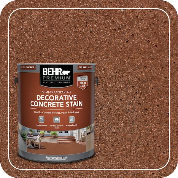 1 gal. #DCS-802 Cedar Blush Semi-Transparent Flat Interior/Exterior Decorative Concrete Stain