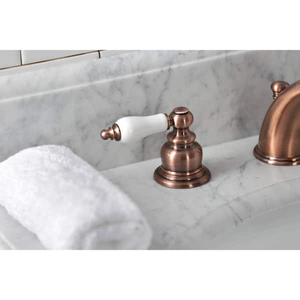 Magellan 8 in. Widespread 2-Handle Bathroom Faucet in Antique Copper
