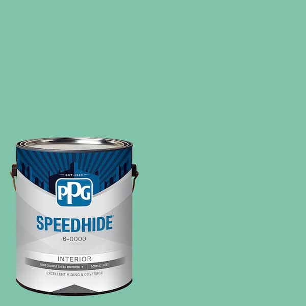 SPEEDHIDE 1 gal. PPG1228-4 Green Balloon Eggshell Interior Paint