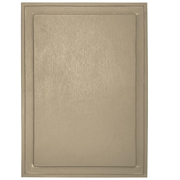 Builders Edge 10 in. x 14 in. 013 Light Almond Super Jumbo Mounting Block 130120009013 The