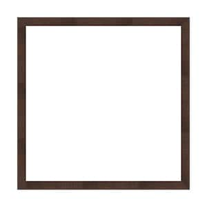 Mirror Makeover Wildwood Brown Narrow 37.25 in. W x 37.25 in. H Bathroom Mirror Frame Border Kit-Fits a 36 x3 6 Mirror