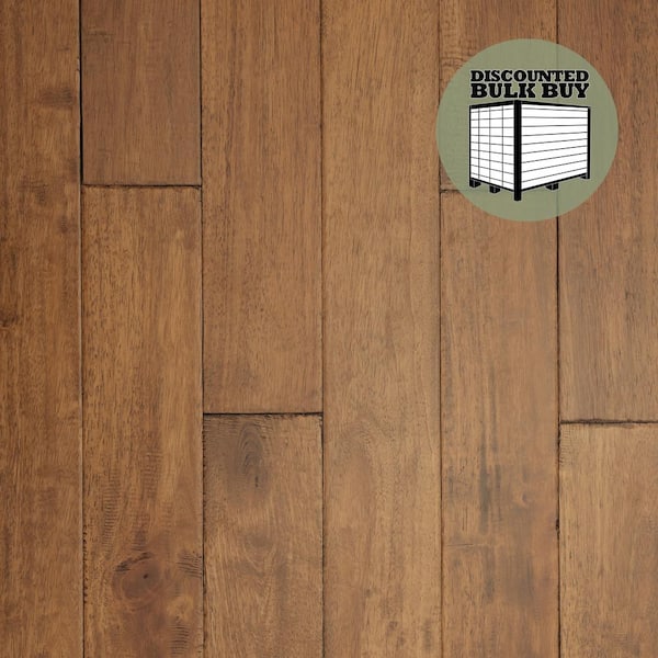 ASPEN FLOORING Woodside Caucho Wood 3/4 in. T x 4.5 in. W Light Distressed Solid Hardwood Flooring (1221.92 sqft/pallet)