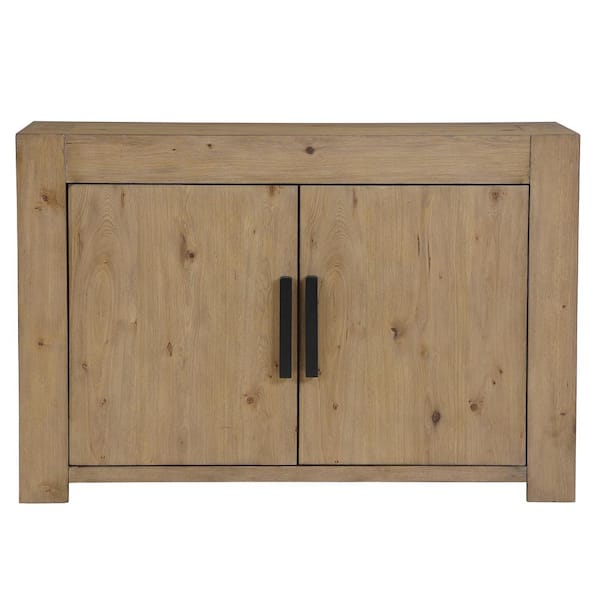 Aubrey Brown Wood 54 in. Sideboard Server