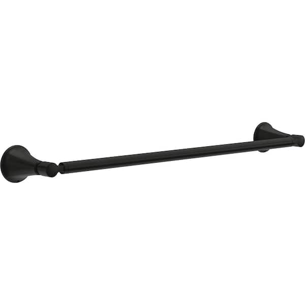 Delta Lorna 18 in. Wall Mounted Towel Bar Bath Hardware Accessory in Matte Black