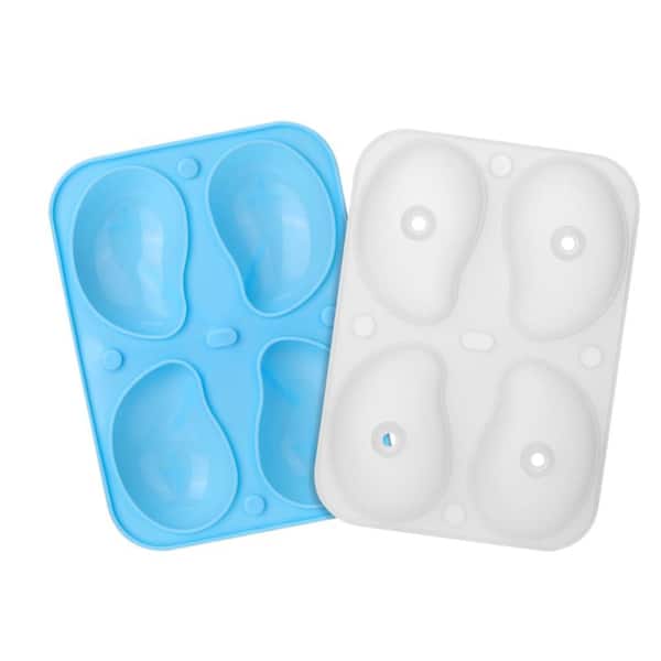 4 Cavity Silicon Cake Mold with Mango Shape for Baking Pastry, Making Ice Cream, Mousse Cake Decoration and Other