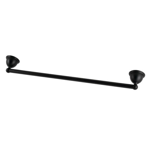Kingston Brass Restoration 24 in. Wall Mounted Towel Bar in Matte Black