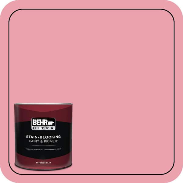BEHR ULTRA 1 qt. #P150-3 Pinque Flat Exterior Paint & Primer