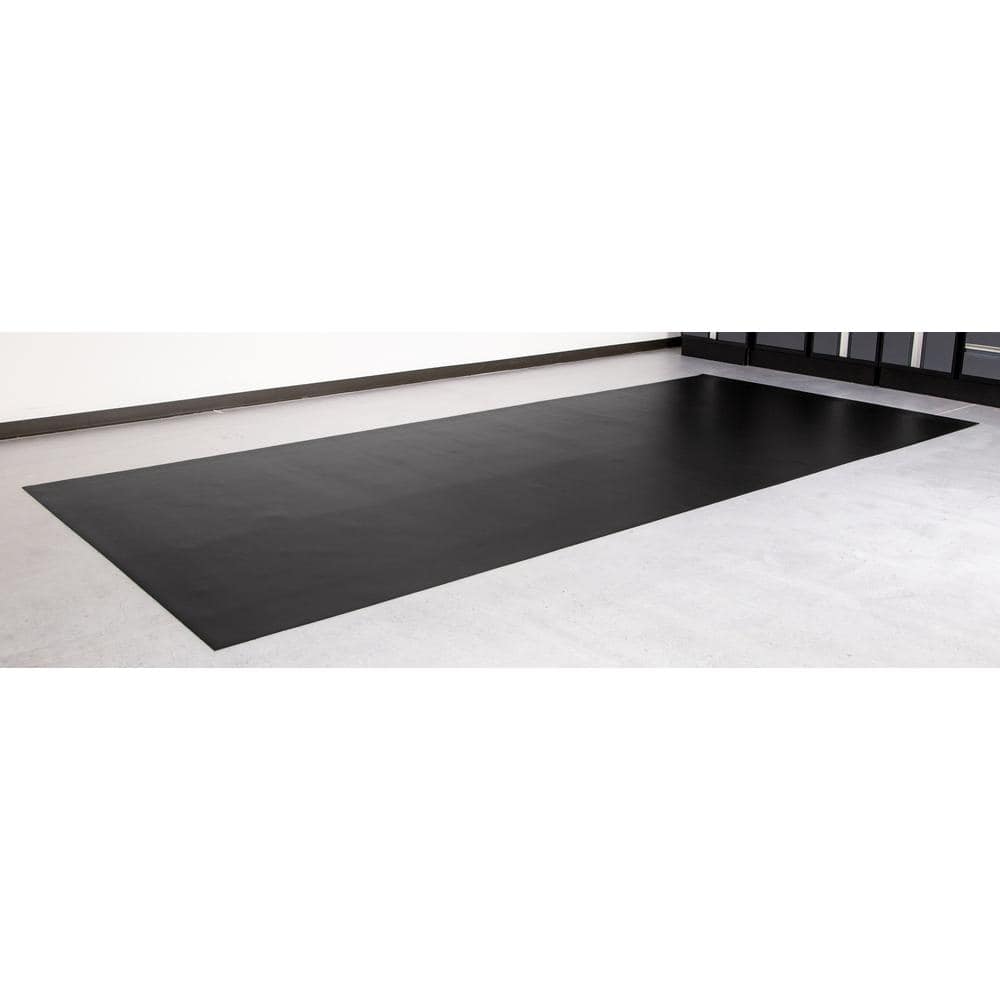Midnight Black Textured Vinyl Sheet Flooring 7.5ft x 17ft