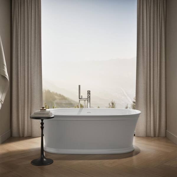 KOHLER Memoirs 66 in. x 36 in. Soaking Bathtub in White K-8333-0