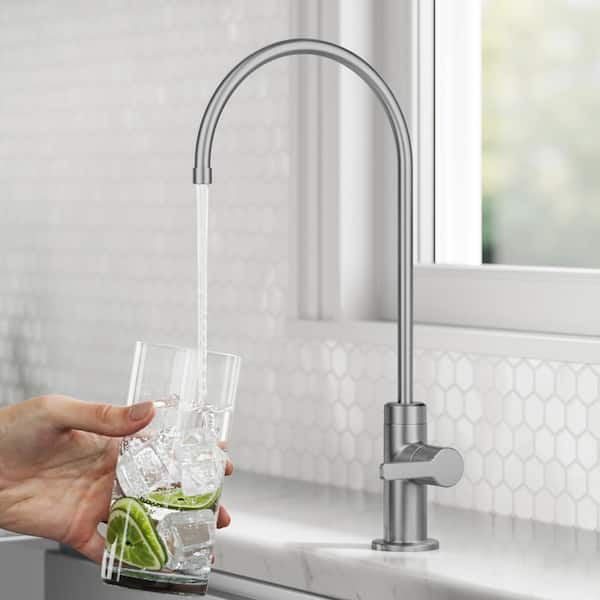 Oletto Single Handle Beverage Faucet in Spot Free Stainless Steel