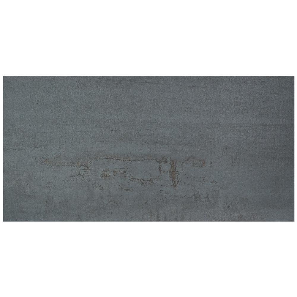 Angela Harris Chrome Matte Concrete-Look Luxury Vinyl Floor Tile