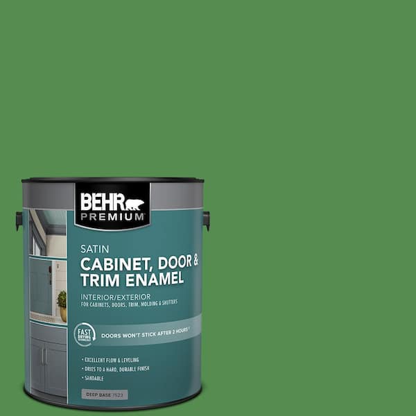 BEHR PREMIUM 1 gal. #M390-6 Belfast Satin Enamel Interior/Exterior Cabinet, Door & Trim Paint