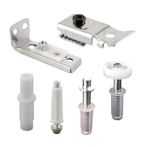 Bi-Fold Door Hardware Repair Kit, Includes Top and Bottom Brackets, Top and Bottom Pivots and Guide Wheel (6-Components)