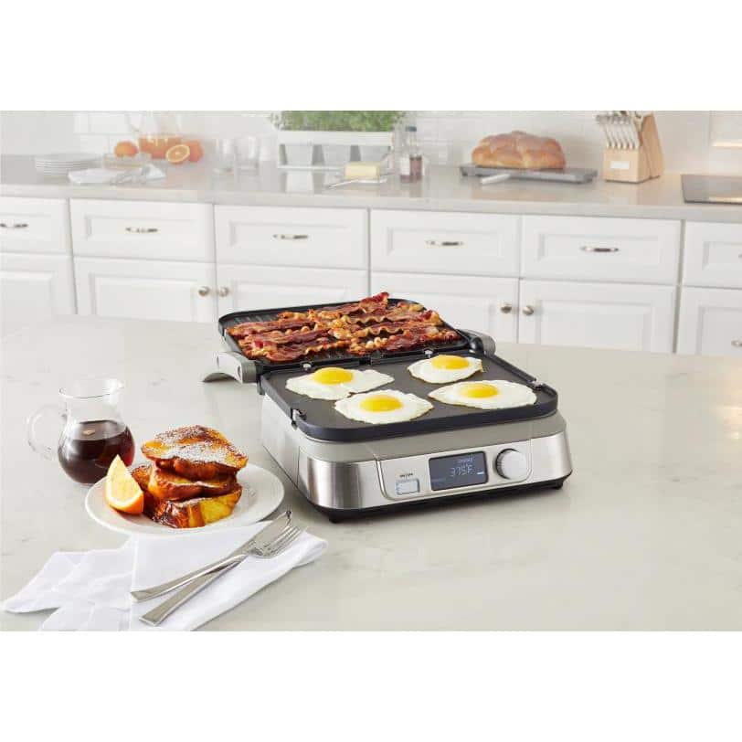 156 sq. in. Stainless Steel Griddle-5 with Nonstick Surface