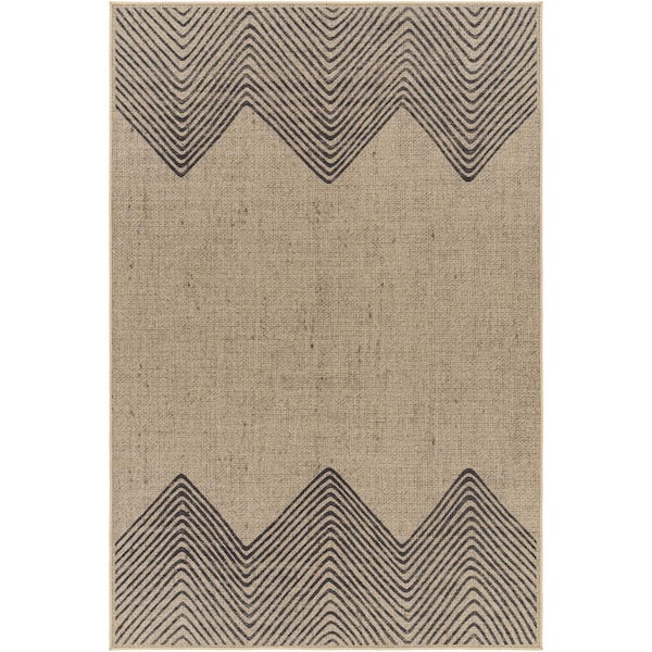 Ez Jute Brown 5 ft. x 8 ft. Machine-Washable Rug