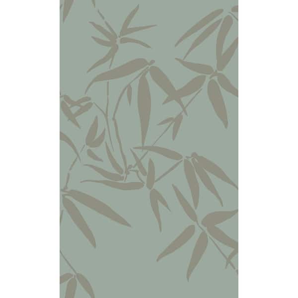 Walls Republic Green Bamboo Leaves Print Non Woven Non-Pasted Textured Wallpaper 57 sq. ft.