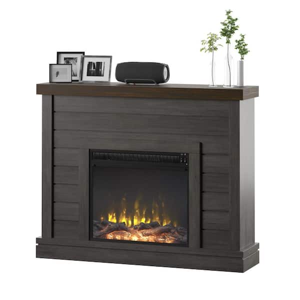 Twin Star Home 47.38 in. Wall Mantel Electric Fireplace in Weathered Gray  23WM6603-TPG77S - The Home Depot