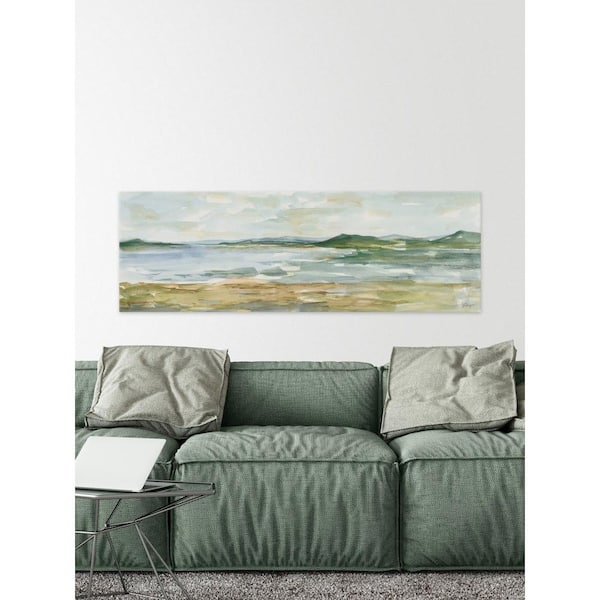 Unbranded 20 in. H x 60 in. W "Panoramic Seascape I" by Marmont Hill Canvas Wall Art