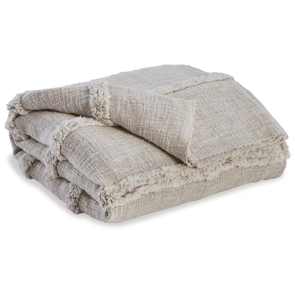 Signature DESIGN BY ASHLEY Samsen Linen Cotton Throw