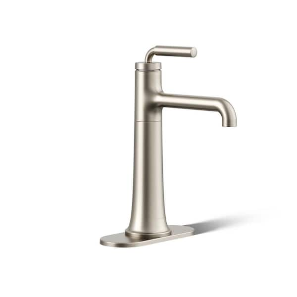 KOHLER Tone Single-Handle Single-Hole Bathroom Faucet in Vibrant Brushed Nickel