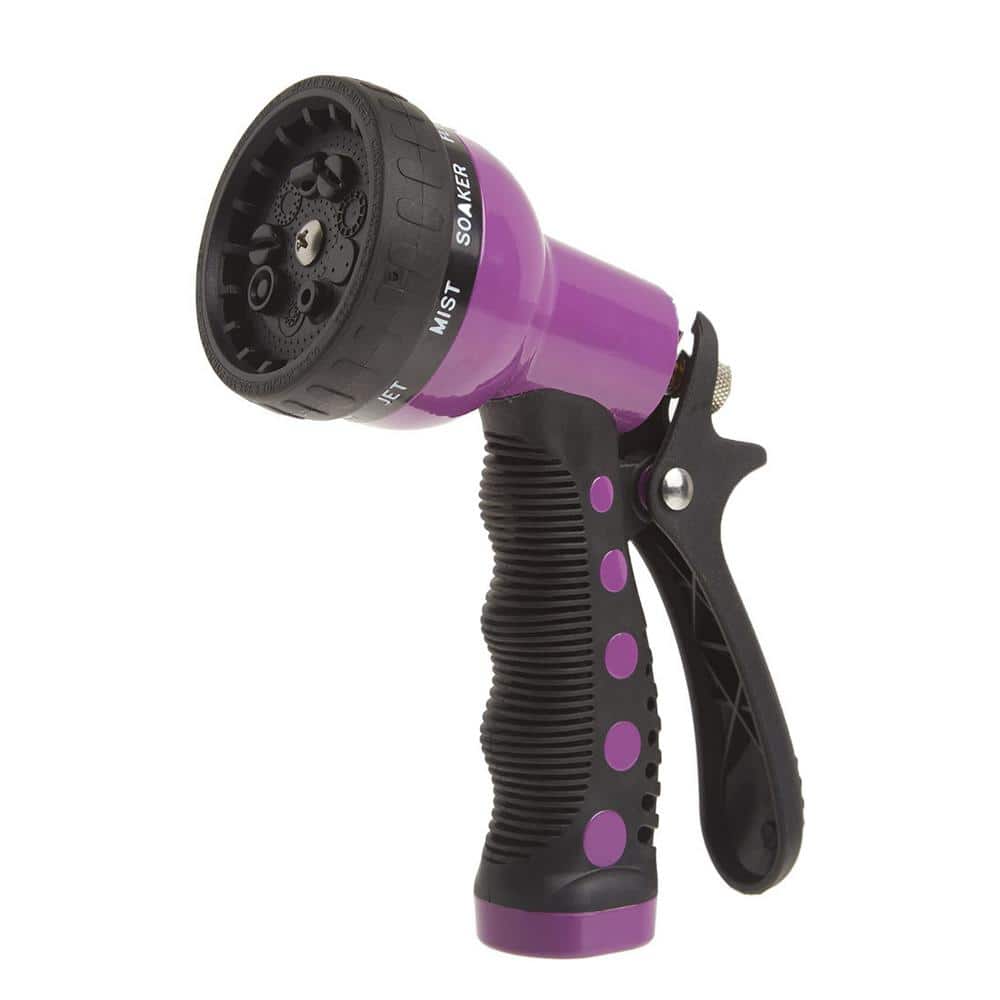 9-Pattern Revolver Front Trigger Spray Nozzle in Berry