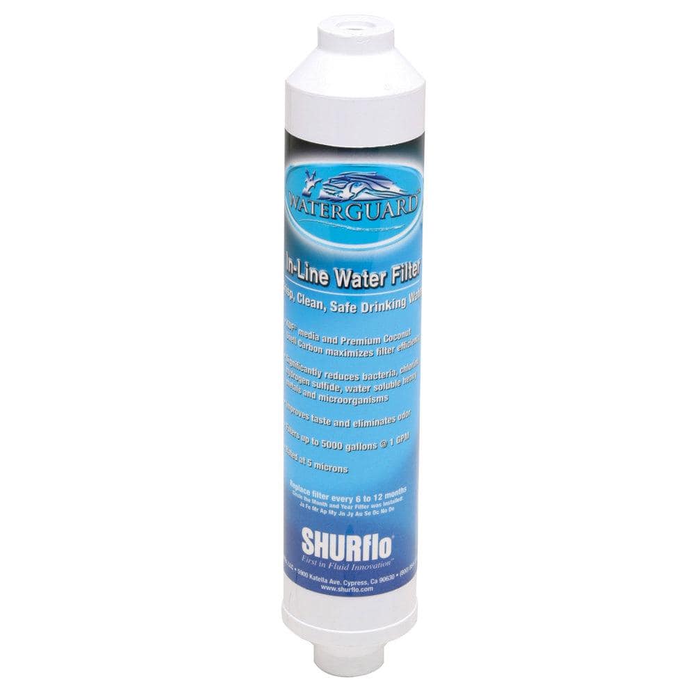Shurflo Waterguard In-Line Filter 10 in. Filter, 1.5 GPM 94-009-50 The  Home Depot