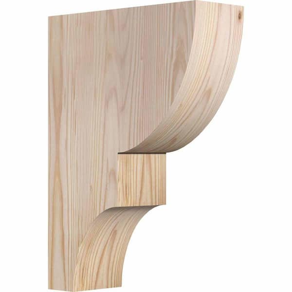 Ekena Millwork 3-1/2 in. x 10 in. x 14 in. Douglas Fir Ridgewood Smooth Corbel