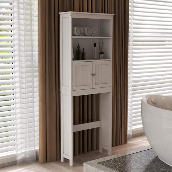 Aoibox Modern Over The Toilet Space Saver Organization Wood