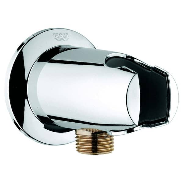 GROHE Movario Wall Union in StarLight Chrome for Shower Hose
