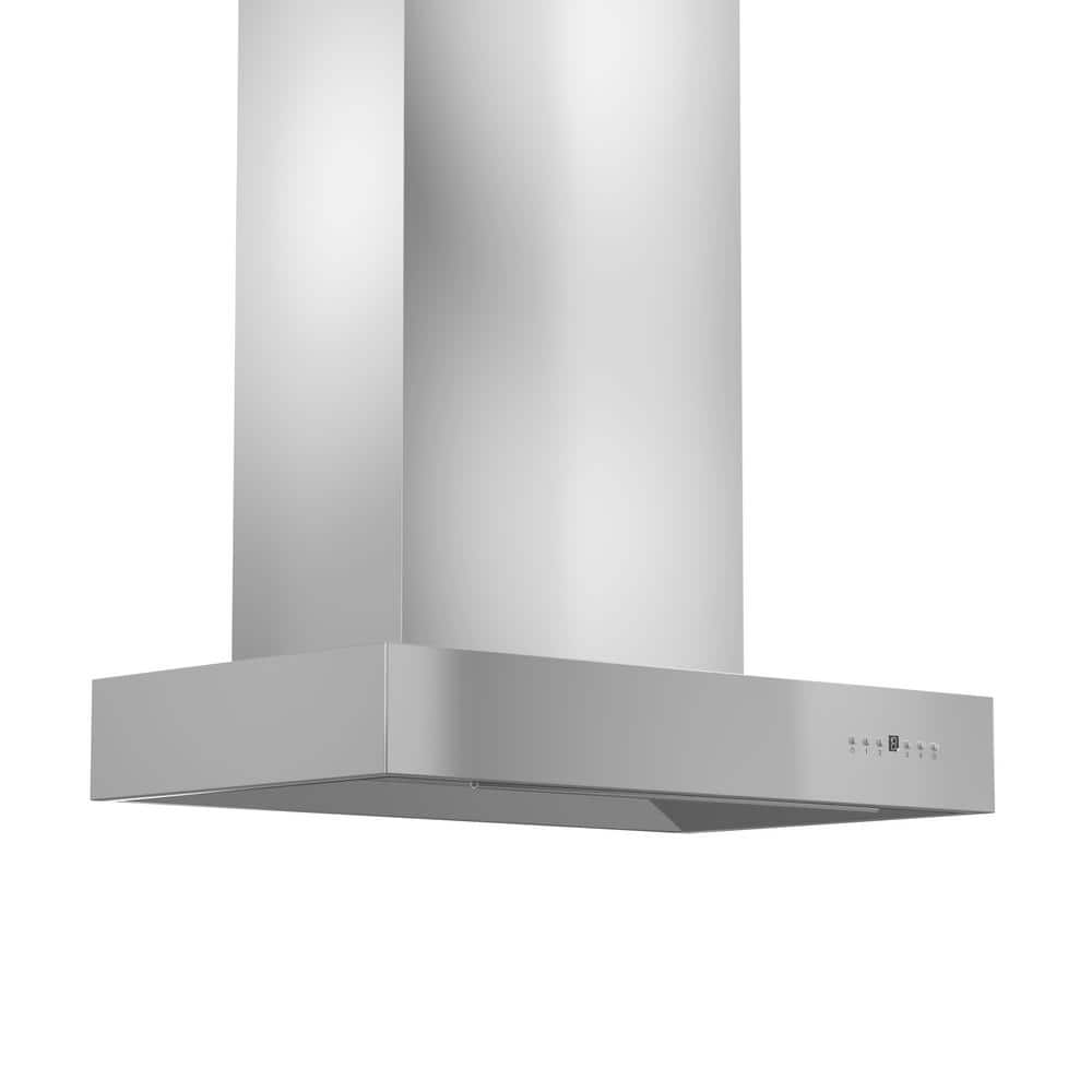 30 in. 500 CFM Convertible Vent Wall Mount Range Hood in Stainless Steel