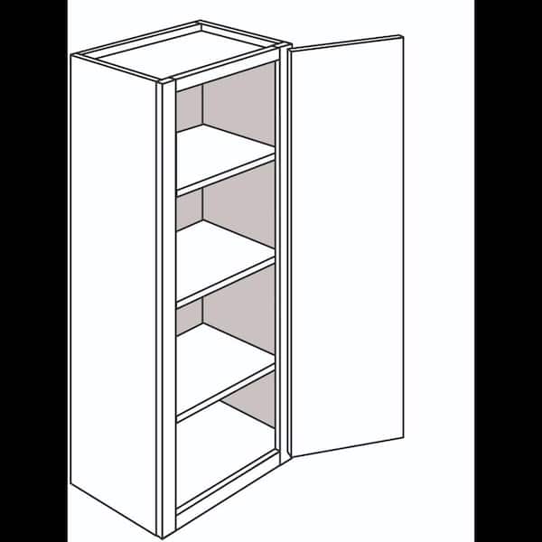 Hampton Bay Denver White Painted Shaker Stock Assembled Wall Kitchen Cabinet (12 in. x 42 in. x 12 in.)