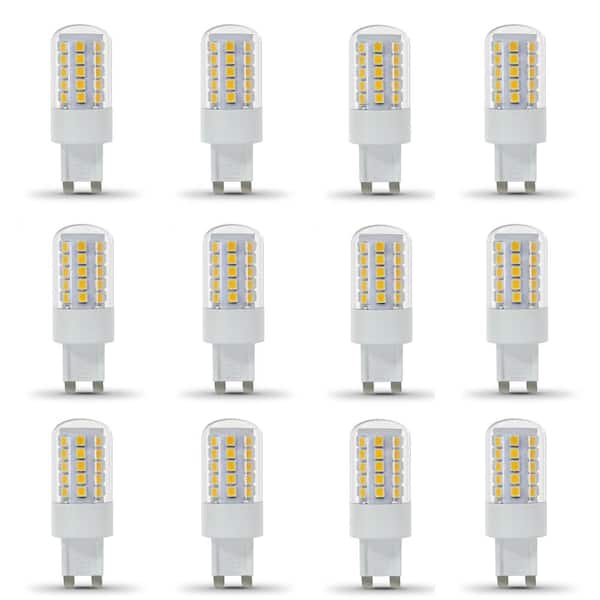 Feit Electric 40-Watt Equivalent T4 Dimmable G9 Bi-Pin LED Light Bulb, Daylight 5000K (12-Pack)