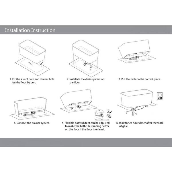 71 in. Stone Resin Flatbottom Freestanding Non-Whirlpool Bathtub in White Matt 71 in. Stone Resin Flatbottom Freestanding Non-Whirlpool Bathtub in White Matt