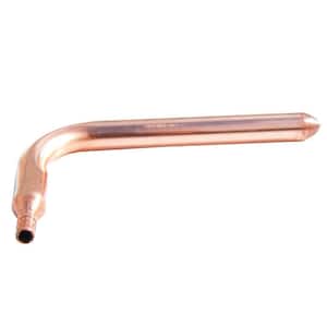 3/8 in. PEX Barb x 6 in. Copper Stub-Out 90-Degree Elbow Fitting
