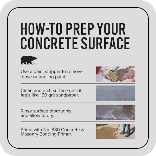 BEHR PREMIUM - 1 gal. #N530-1 Pixel White Self-Priming 1-Part Epoxy Satin Interior/Exterior Concrete and Garage Floor Paint