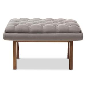 Annetha Gray Tufted Stool