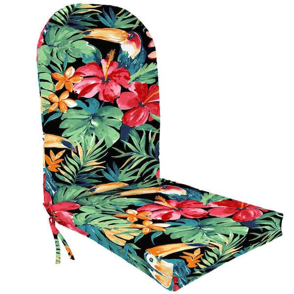 Jordan Manufacturing 19 in. L x 50.5 in. W x 4 in. T Outdoor Adirondack Chair Cushion in Rani Citrus