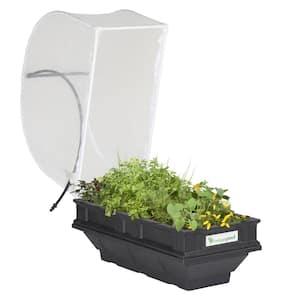 Raised Garden Bed Kit - Small 39.4 in. x 19.7 in. (1 m x 0.5m) Container with Protective Cover, Self Watering