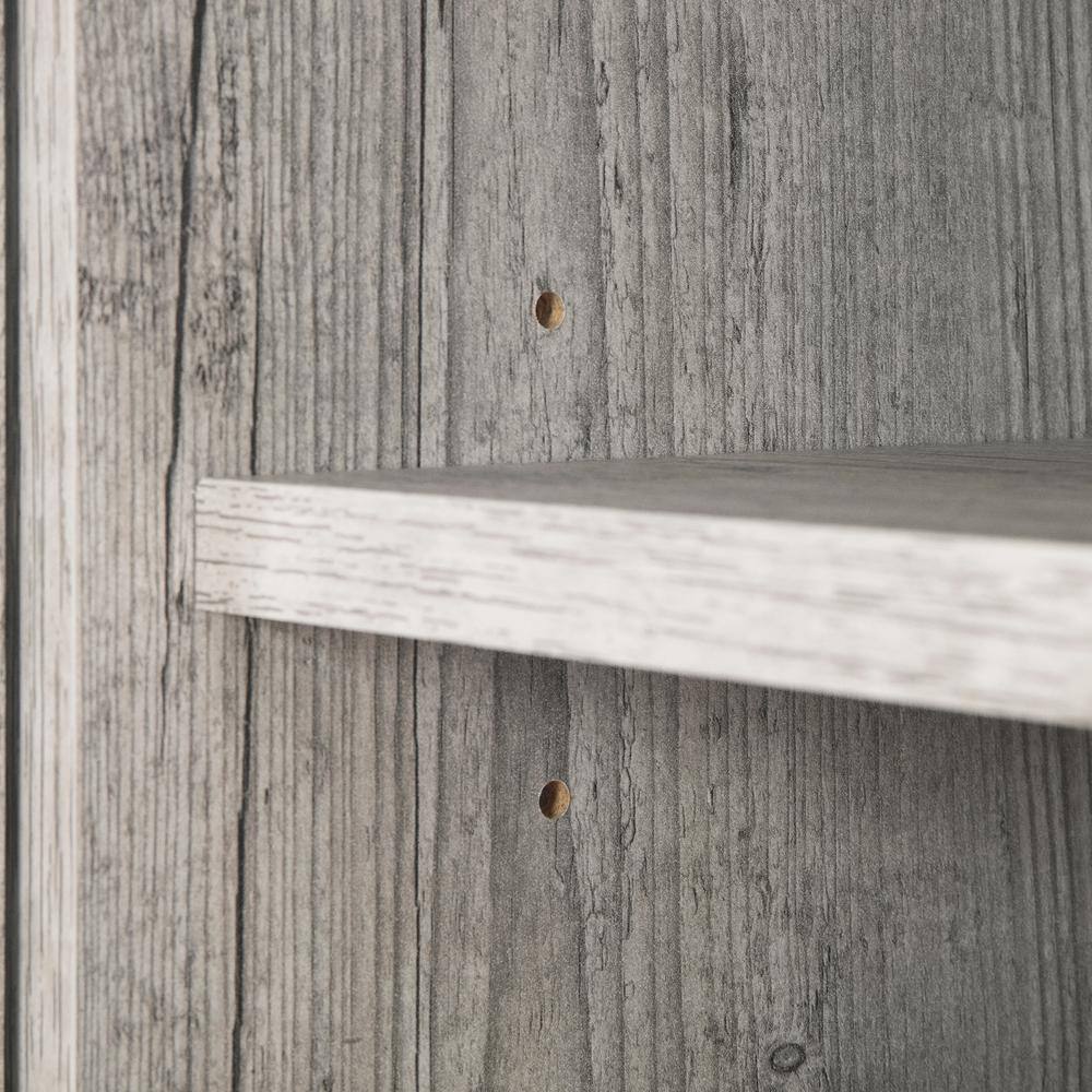 Seaside Pine Corner TV Stand with Cabinet Storage