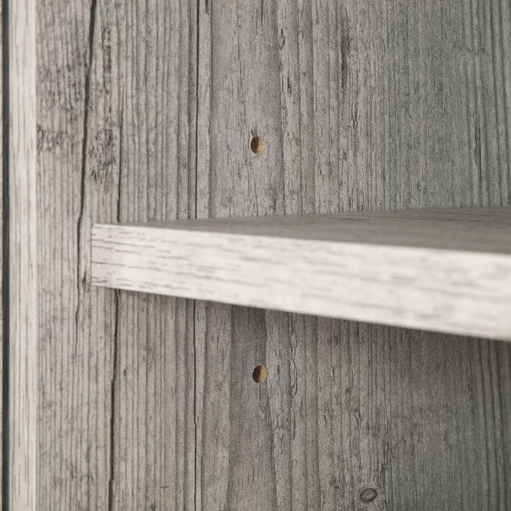 Seaside Pine Corner TV Stand with Cabinet Storage