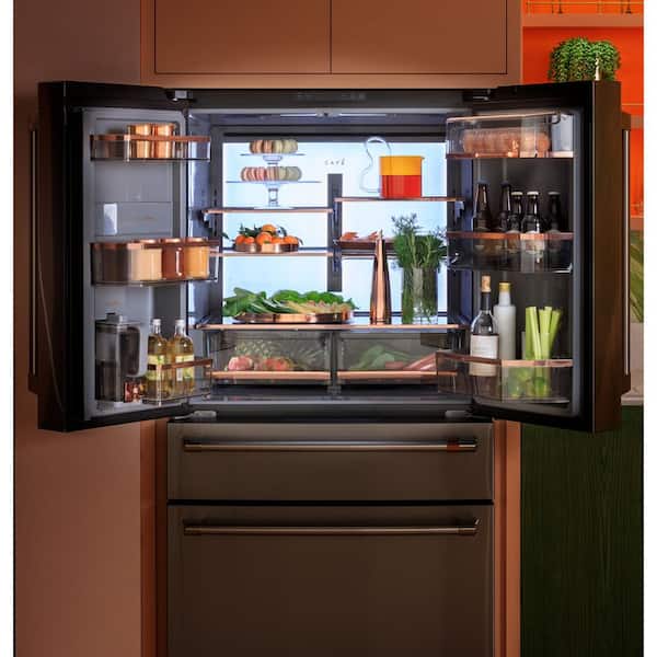 Cafe 36 in. 23.2 cu. ft. Smart Counter-Depth 4-Door French-Door